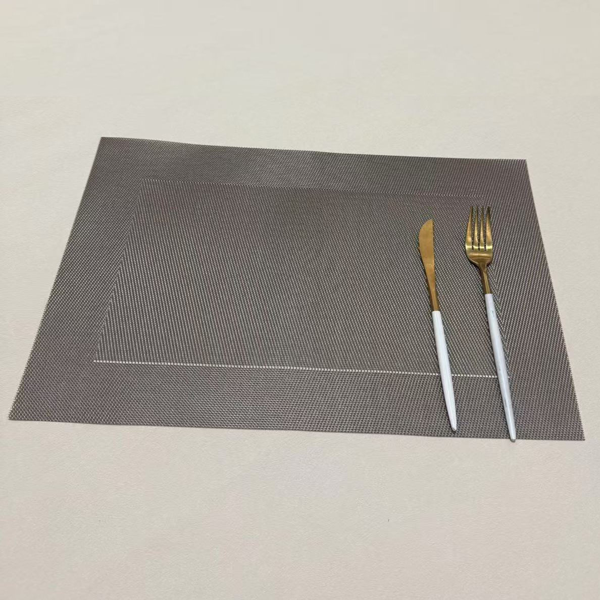 方框环保餐垫欧式PVC西餐隔热垫长方形日式简约餐桌垫杯垫碗垫详情19