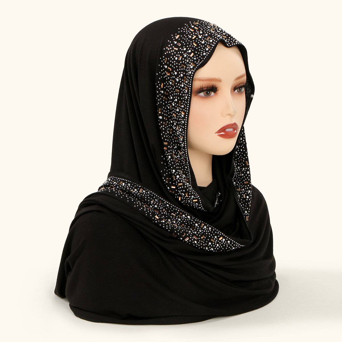 New best-selling irregular-shaped diamond ironing diamond versatile long scarf for women, Malay fashionable and elegant decorative headband, shawl and scarf pic 4