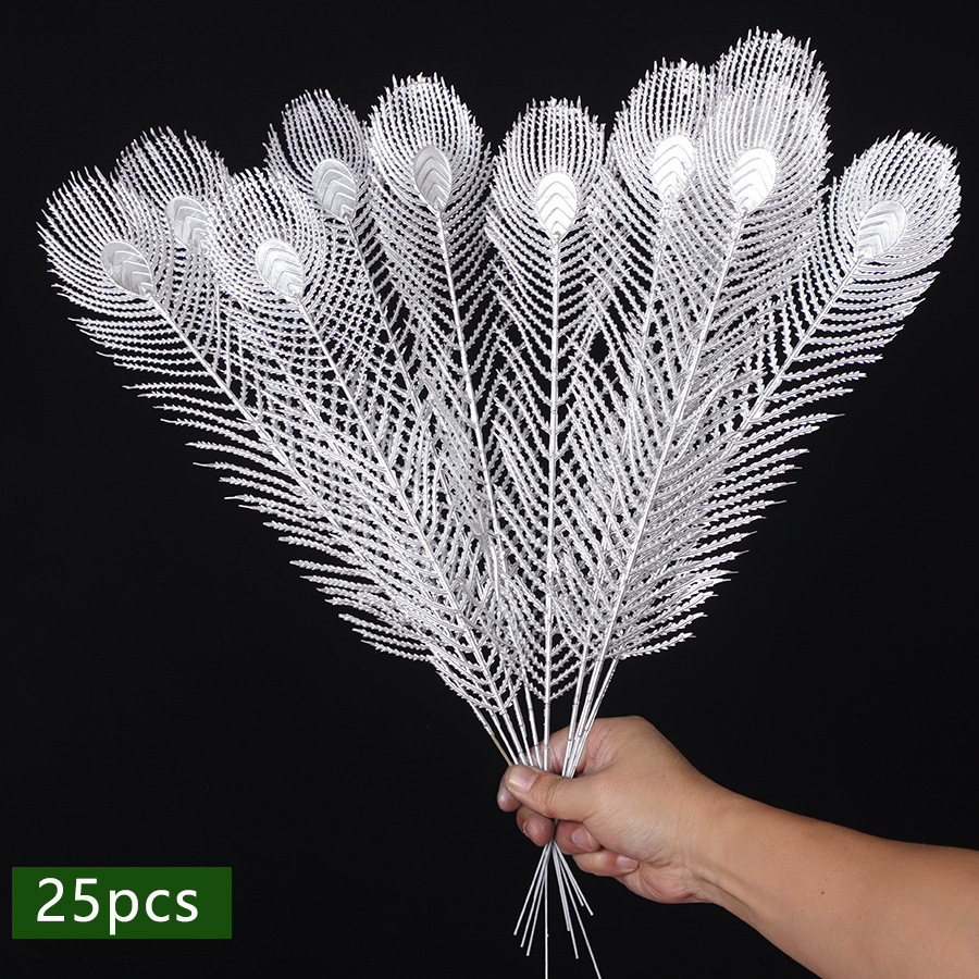 仿真发财果红果浆果银杏叶金色年宵花尤加利diy插花装饰摄影道具详情9