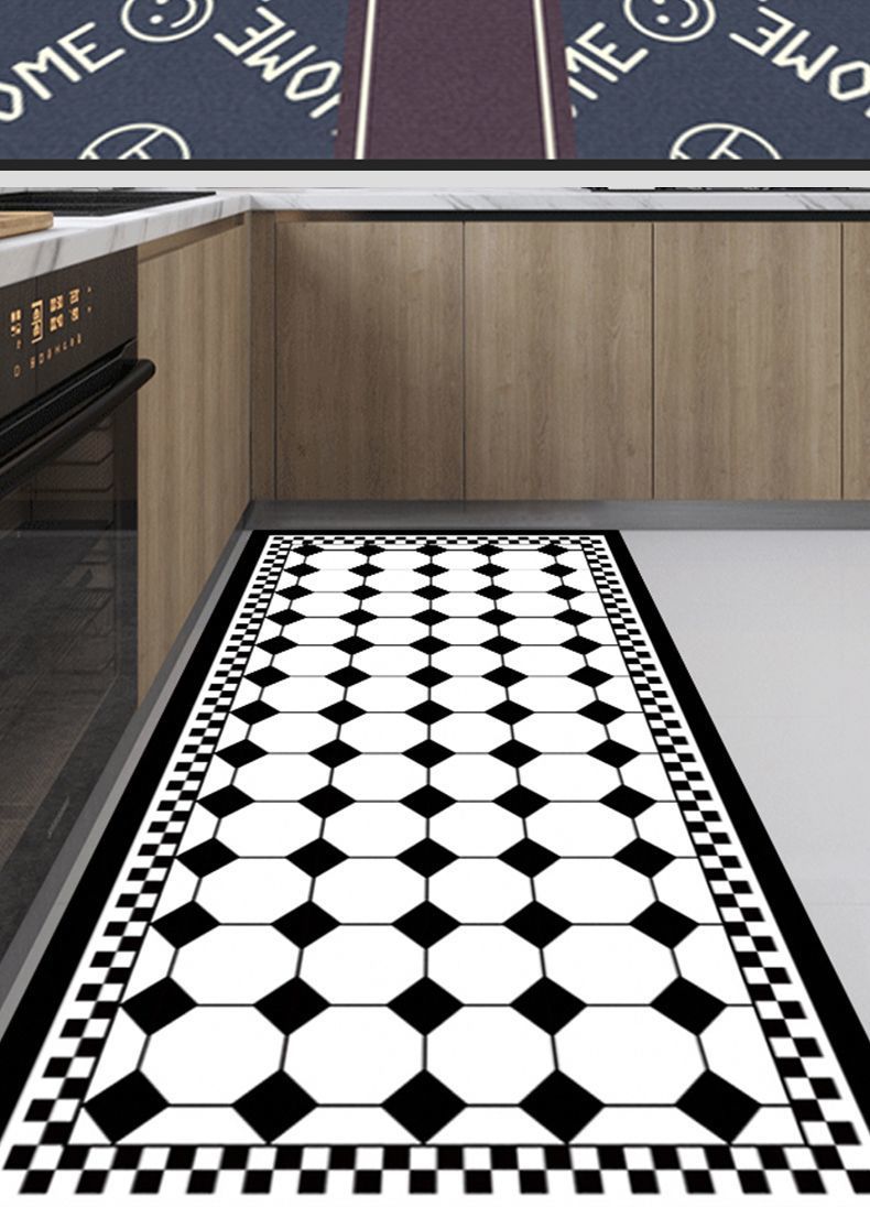 家用厨房地垫吸水吸油防滑垫现代简约家用长条硅藻泥地垫一件代发详情14