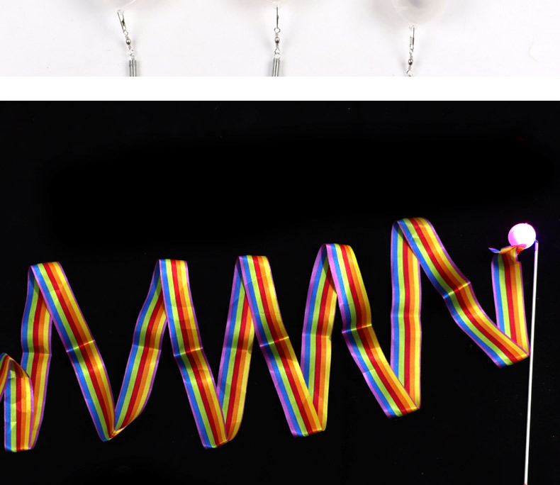 体操彩带4米3米2米彩带七彩跳舞彩带艺术体操运动健身彩带飘带现详情20