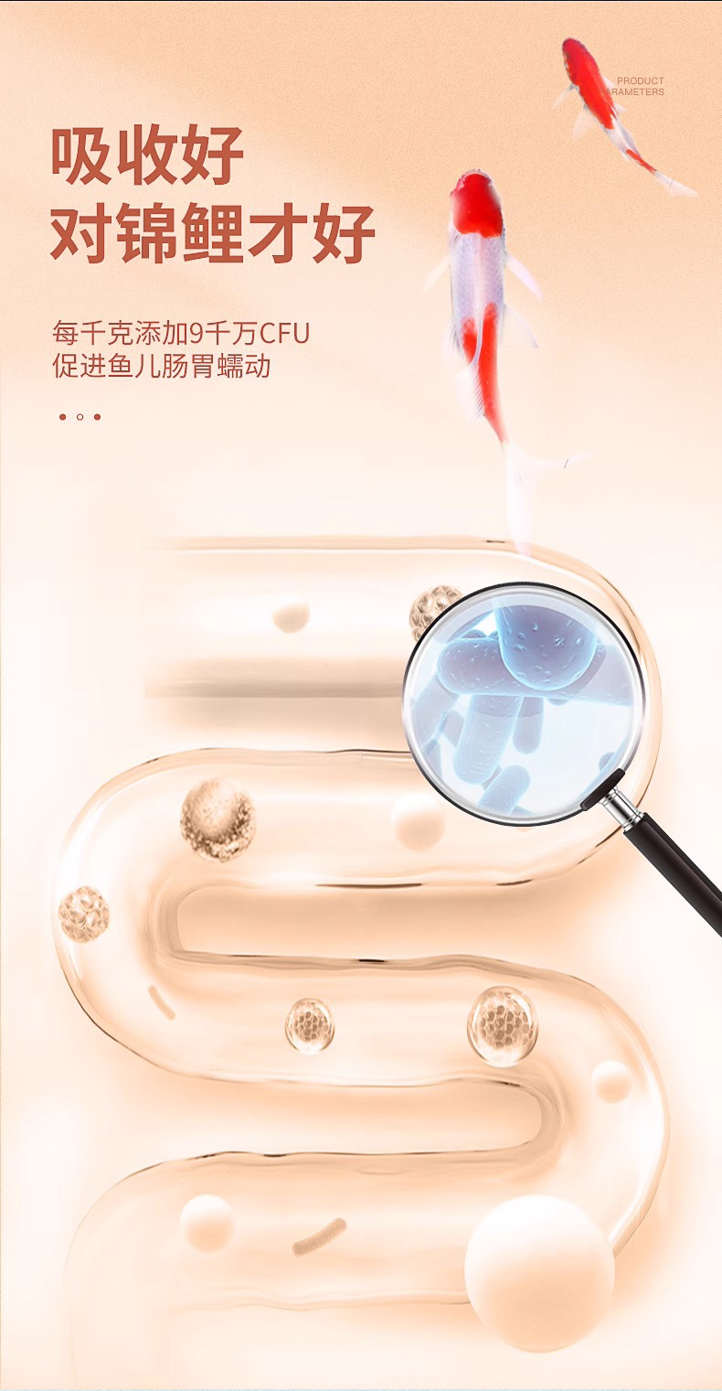yee锦鲤专用鱼食螺旋藻孔雀鱼增色颗粒鱼粮上浮通用型鱼饲料批发详情8