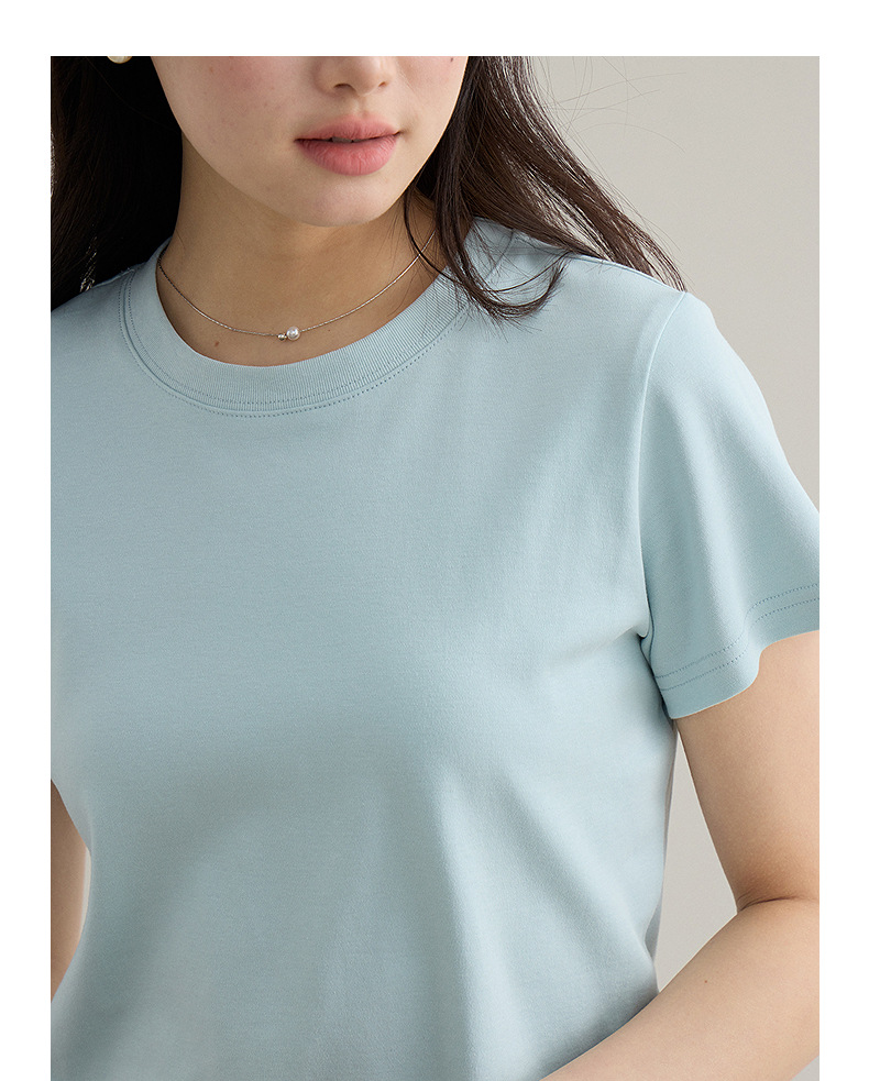 【 Blockbuster B: Super Comfortable Double-collar T-shirt with Upgraded Fabric 】 Spring short-sleeved T-shirt pic 90