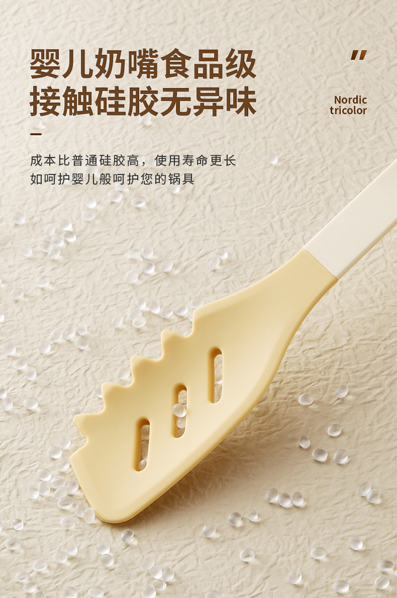 现货硅胶食物夹可拆卸分体厨房果蔬沙拉夹防烫烧烤夹烘培面包夹子详情3