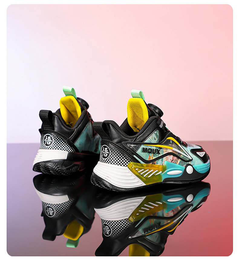 男童篮球鞋春秋季新款皮面防水儿童运动鞋摩擦有声音青少年实战鞋详情17