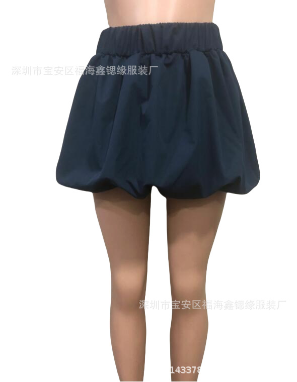 欧美2025性感女装新款纯色百搭Bubble泡泡裙高腰半身裙12色现货详情7
