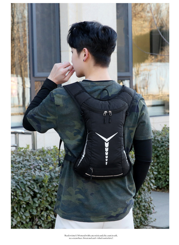 New outdoor colorful cycling bag, Korean-style simple sports mountaineering and off-road fitness water bag, water-resistant backpack pic 21