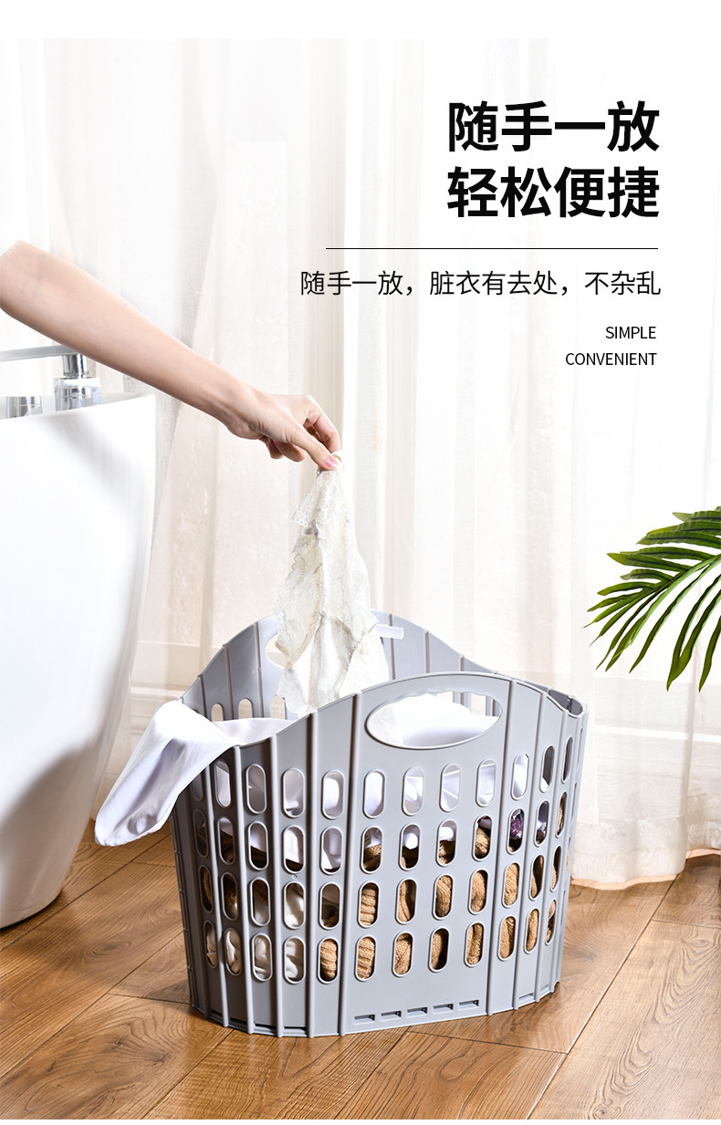 Cesta de suciedad plegable para el baño del dormitorio cesta de ropa sucia para la lavandería cesta de suciedad portátil multifunción pared plegable y colgante pic 6