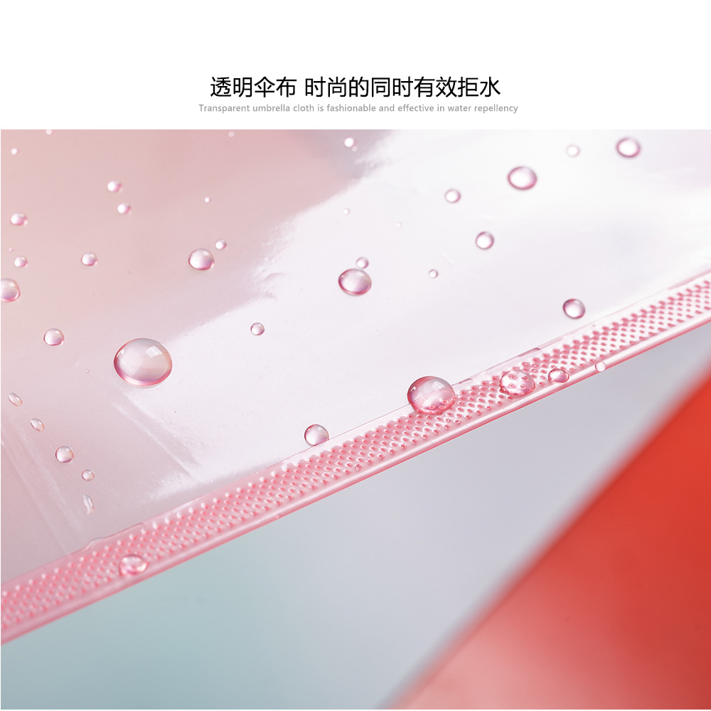 儿童新款彩虹伞全纤维防摔无开关推拉式手动七彩雨伞现货批发详情10