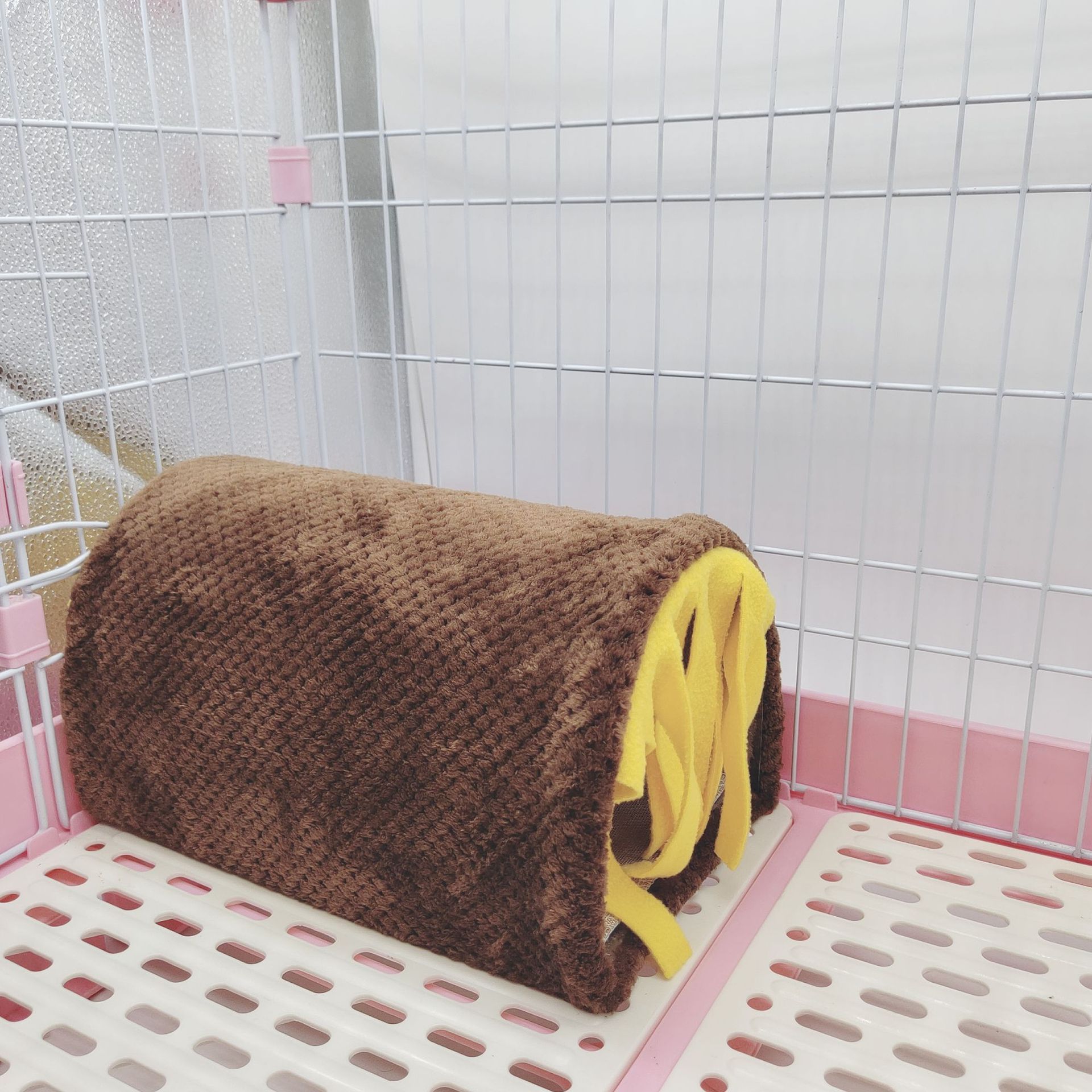 仓鼠豚鼠兔子流苏隧道窝 荷兰猪通道小型动物通道栖息场所隐蔽屋详情15