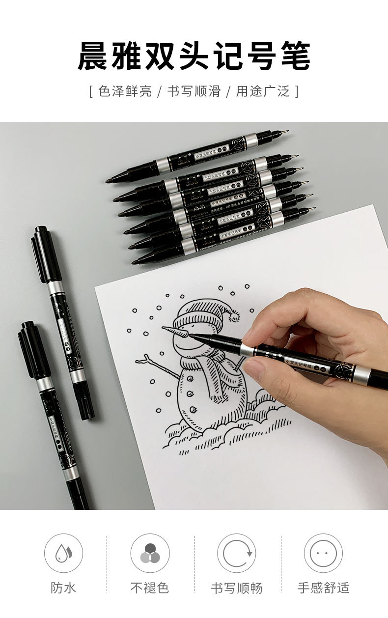 Qianhui Art Tools: Outline, hook pen, oil painting outline, Wolf-hair outlining pen, outlining pen, painting outline brush pic 2