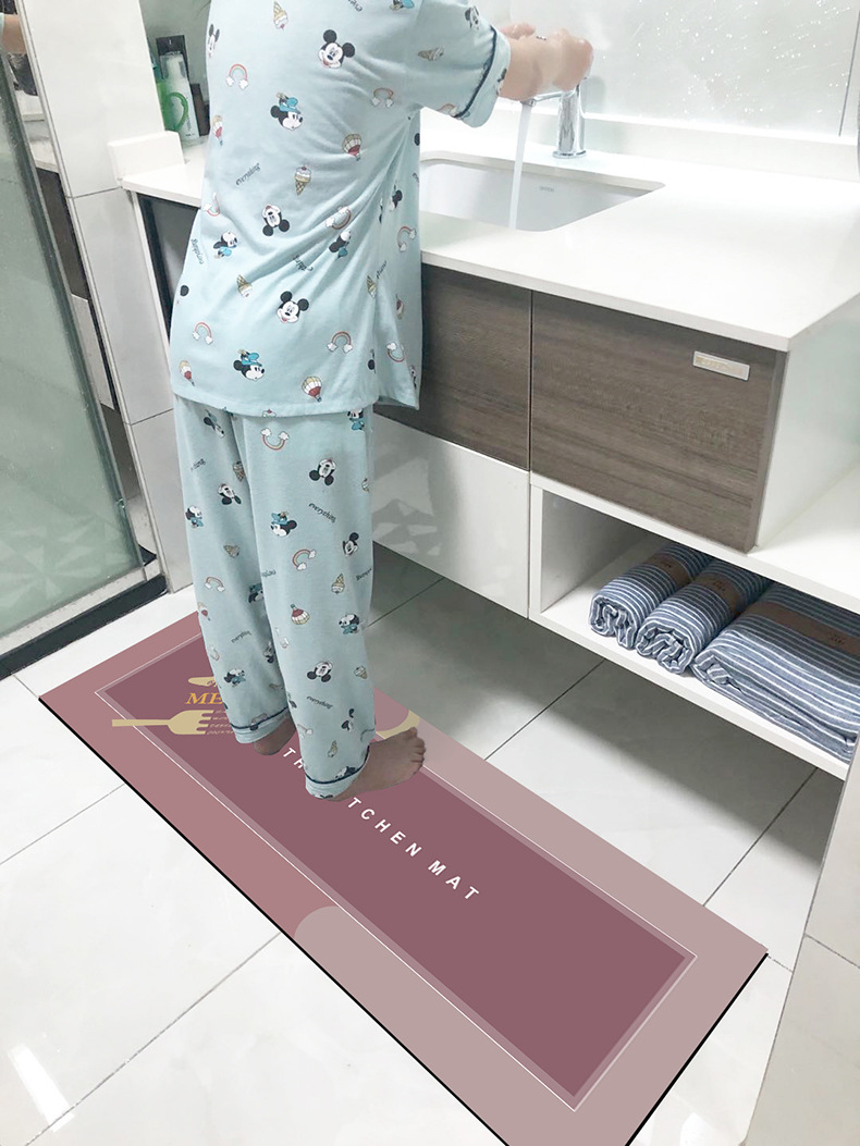Soft diatom mud water-absorbing, oil-absorbing, anti-slip kitchen mat combination, quick-drying foot mat, household anti-fatigue kitchen foot mat pic 11