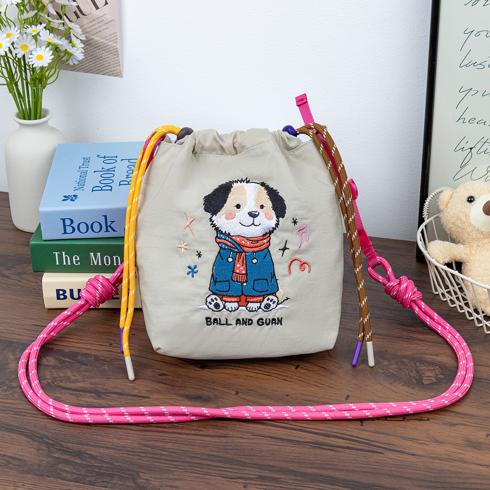 2025 New stylish and lightweight vertical phone bag, casual student cloth bag, Korean style simple 10,000-stitch embroidery single-shoulder bag pic 13