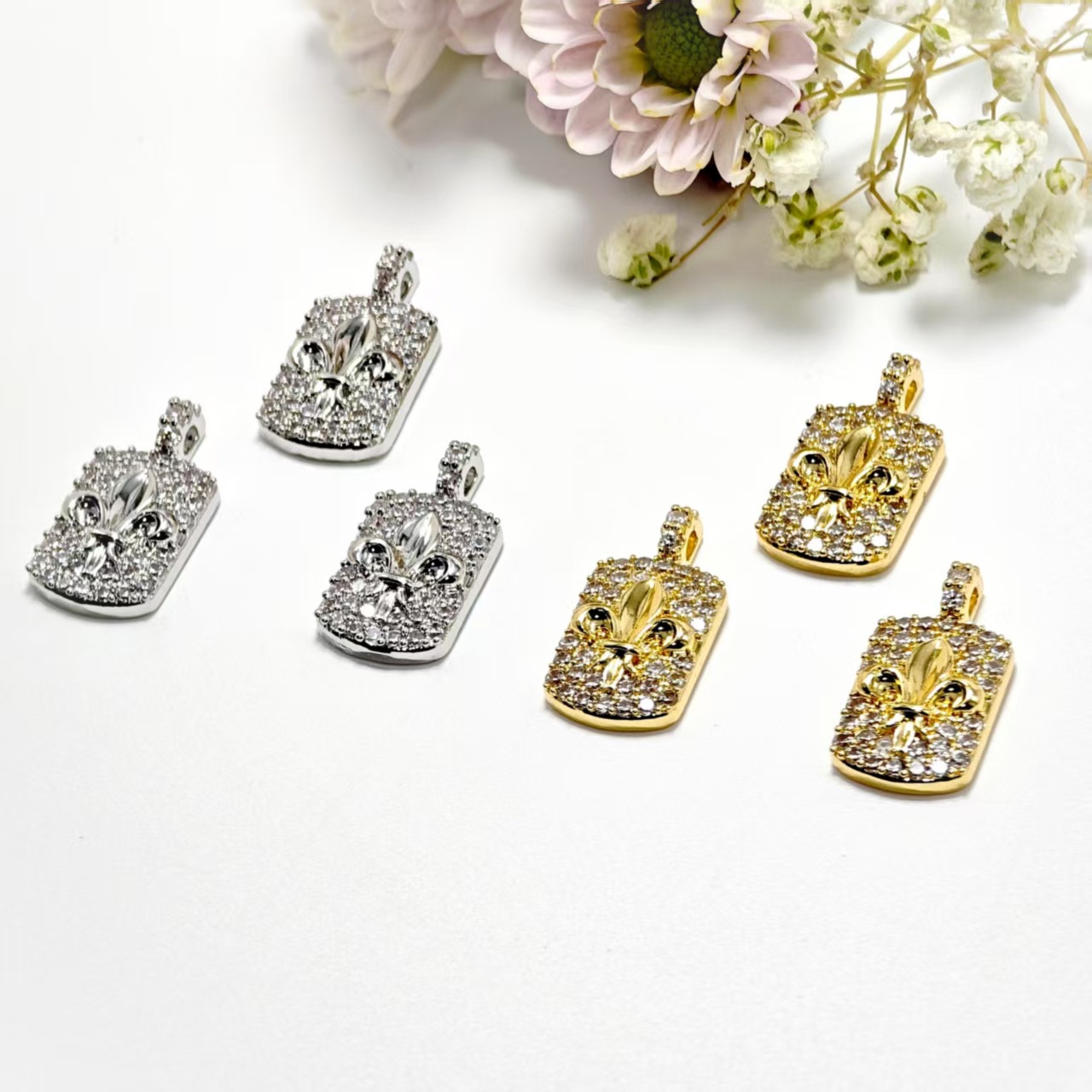 韩国镶钻十字架爱心项链小众设计金属冷淡风锁骨链毛衣链个性气质详情11