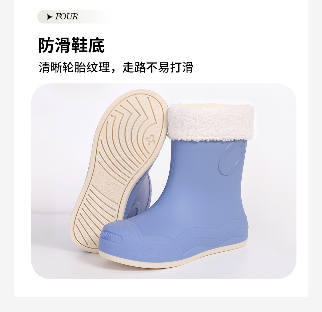 2025年新款中筒女式雨鞋防滑防水休闲百搭水靴防雨胶鞋女鞋女款雨靴详情10