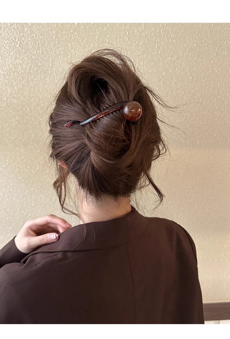 高级感扭扭发夹珍珠一字抓夹女2024新款简约百搭后脑勺鲨鱼夹发饰详情6