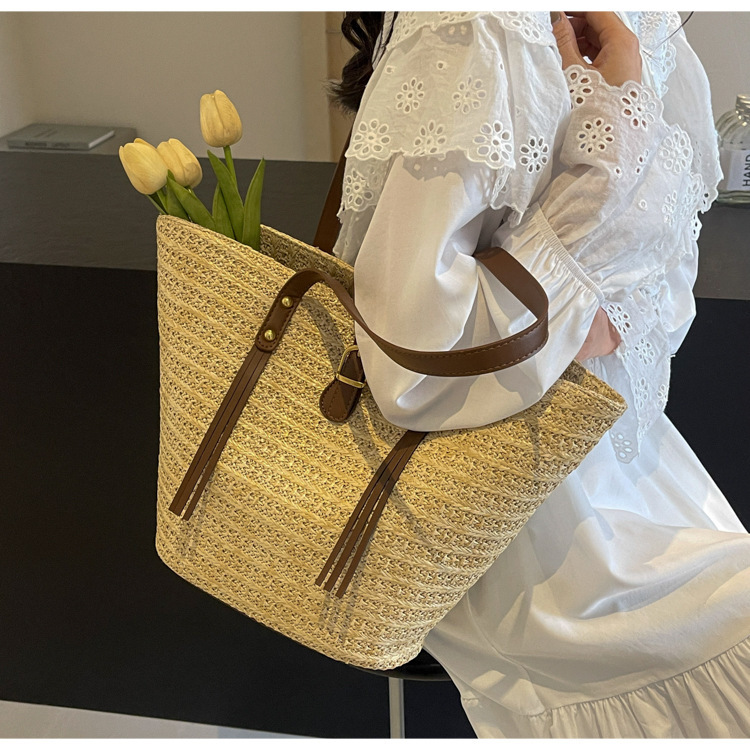 草编大容量包女包编织夏天沙滩女2024新款包包单肩手提托特包大包详情18