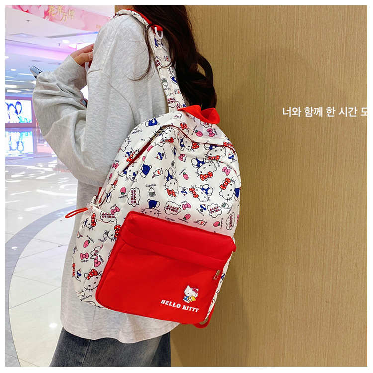 New cute cartoon Sanrio Pacha Dog backpack, a lightweight schoolbag for junior and senior high school students with cartoon comics pic 11
