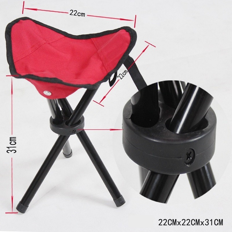 Fishing chair, outdoor folding stool, portable outdoor camping fishing stool, folding triangular stool, ultra-light small stool pic 7