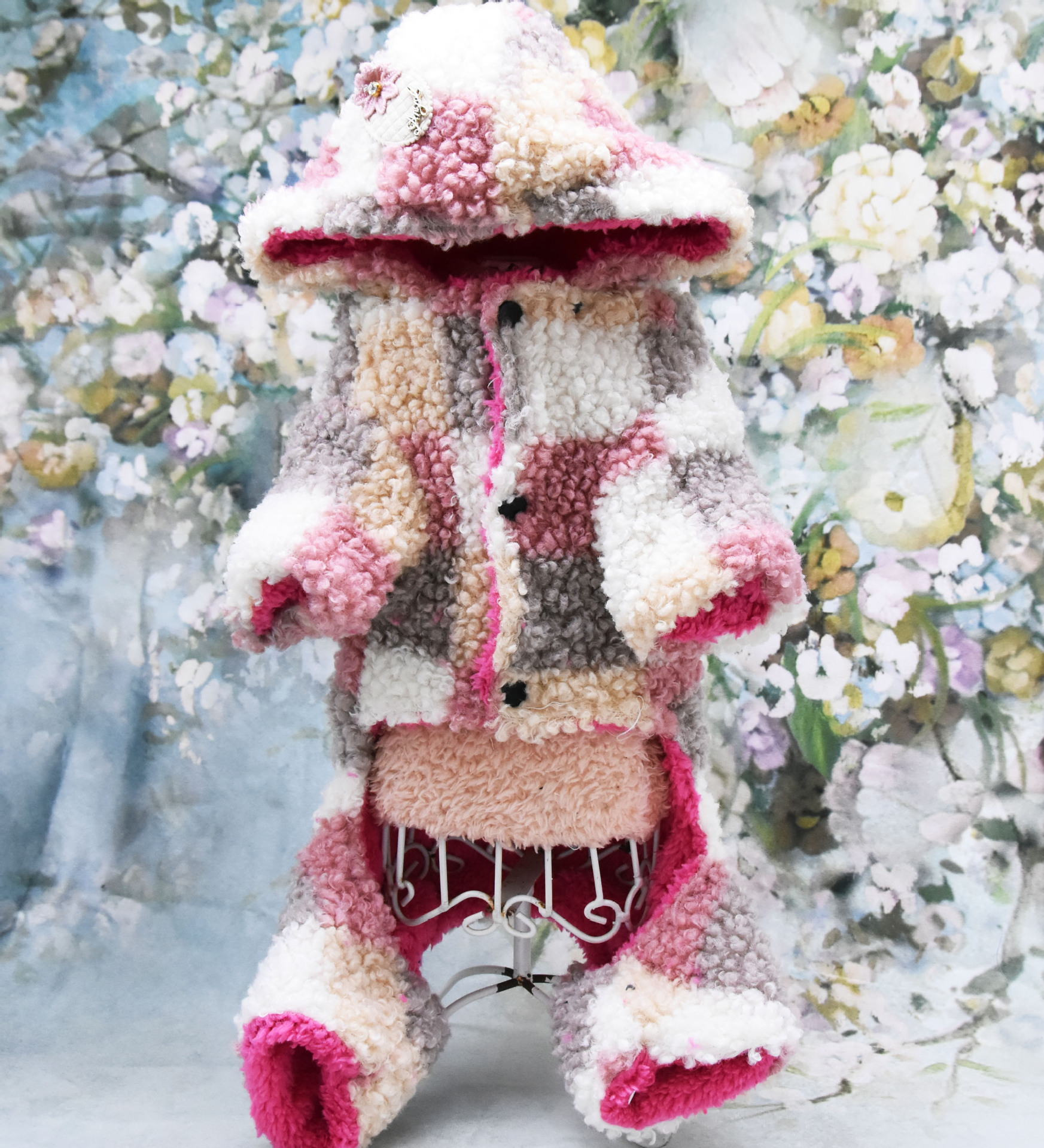 T in-stock thickened teddy fleece clothes, warm dog clothes for autumn and winter, four-legged checked cotton clothes, pet four-legged clothes pic 15