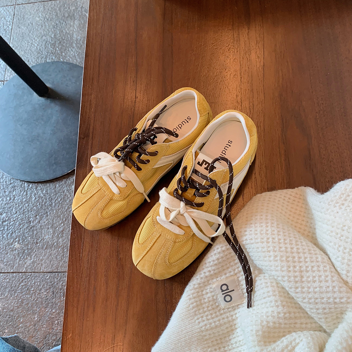 葡萄妈复古平底德训鞋2025夏季新款休闲鞋网面透气阿甘鞋百搭爆款详情6