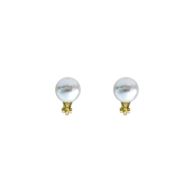 French light luxury pearl ear clips, niche retro style earrings, high-end design, new unique earrings wholesale pic 4