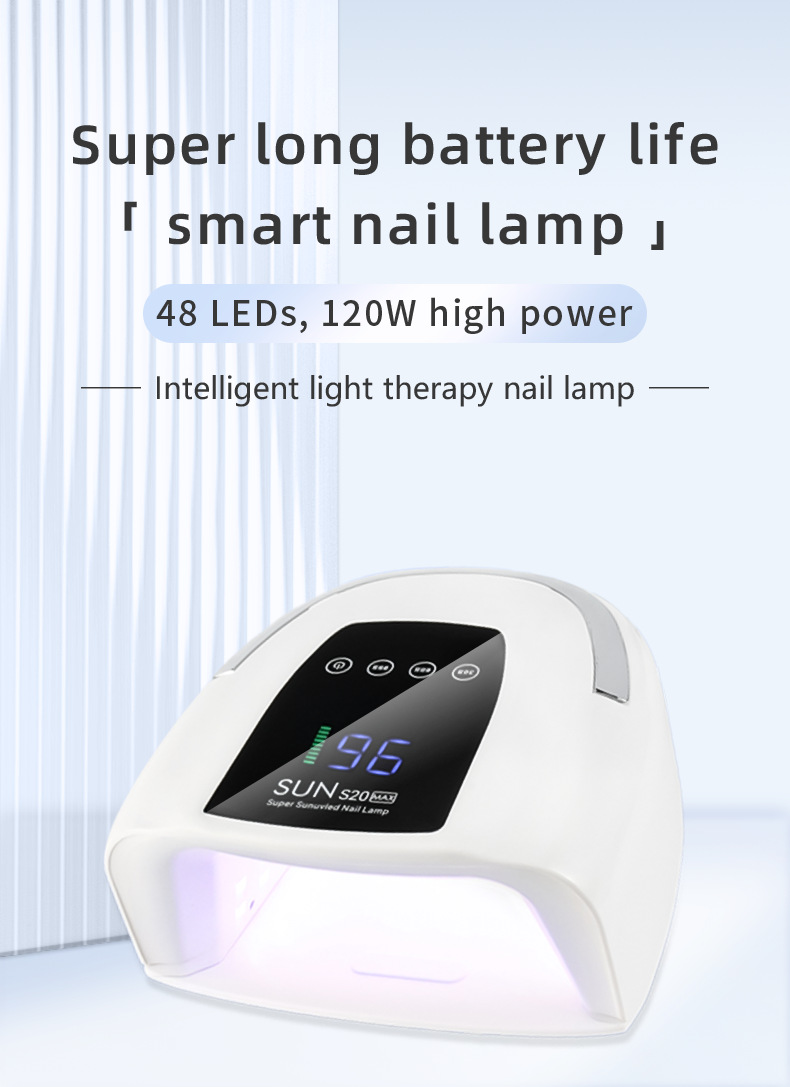 Cross-border S20 Nail Lamp, 200W Nail Light Therapy Lamp, Quick-drying Nail Glue Light Therapy Lamp, Three-speed Timed Nail machine pic 9