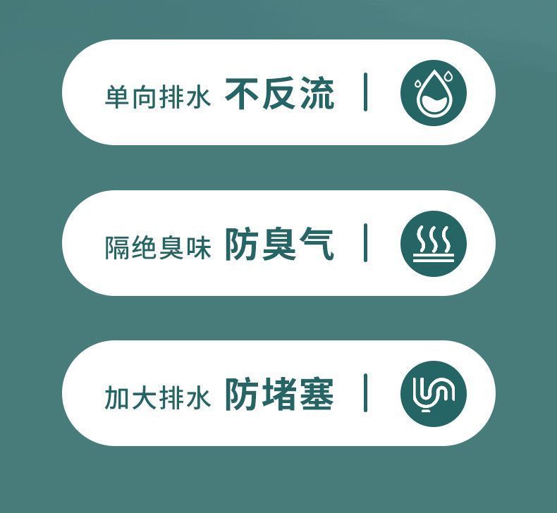 Anti-odor floor drain core for bathroom, anti-backflow odor removal, anti-clogging and anti-insect universal quick drainage outlet for toilet sewer pic 2