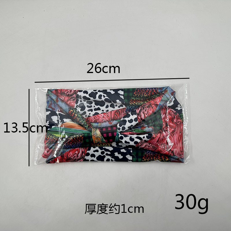 Wholesale of a variety of charming new sporty hair bands, edge knotted hair ties, colorful striped star headscarves, headbands and hair accessories pic 4