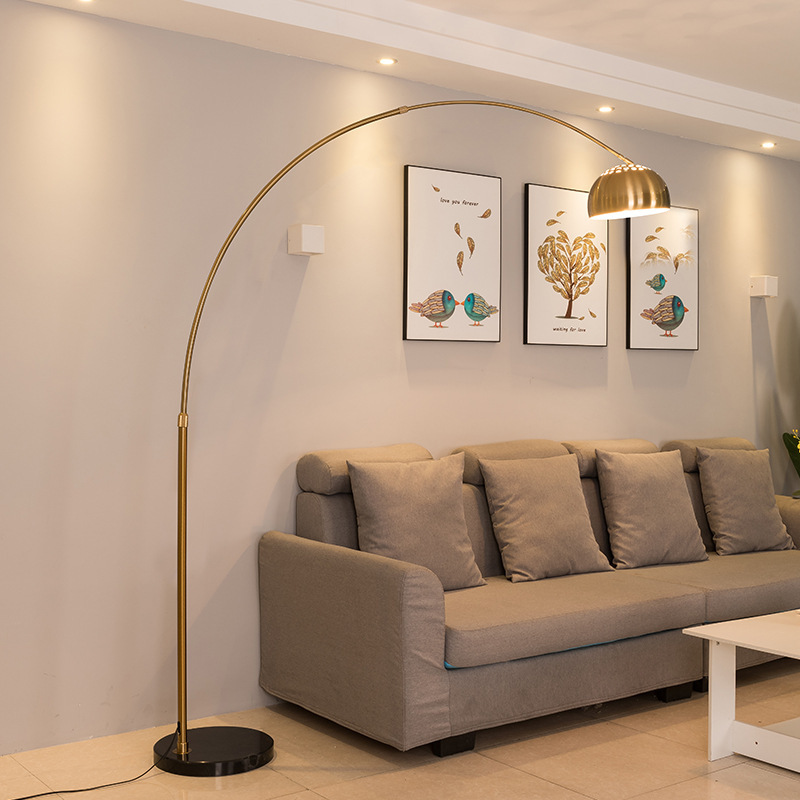 Fishing floor lamp, beside the sofa in the living room, modern bedroom, study, Nordic InS-style minimalist luxury floor lamp pic 9