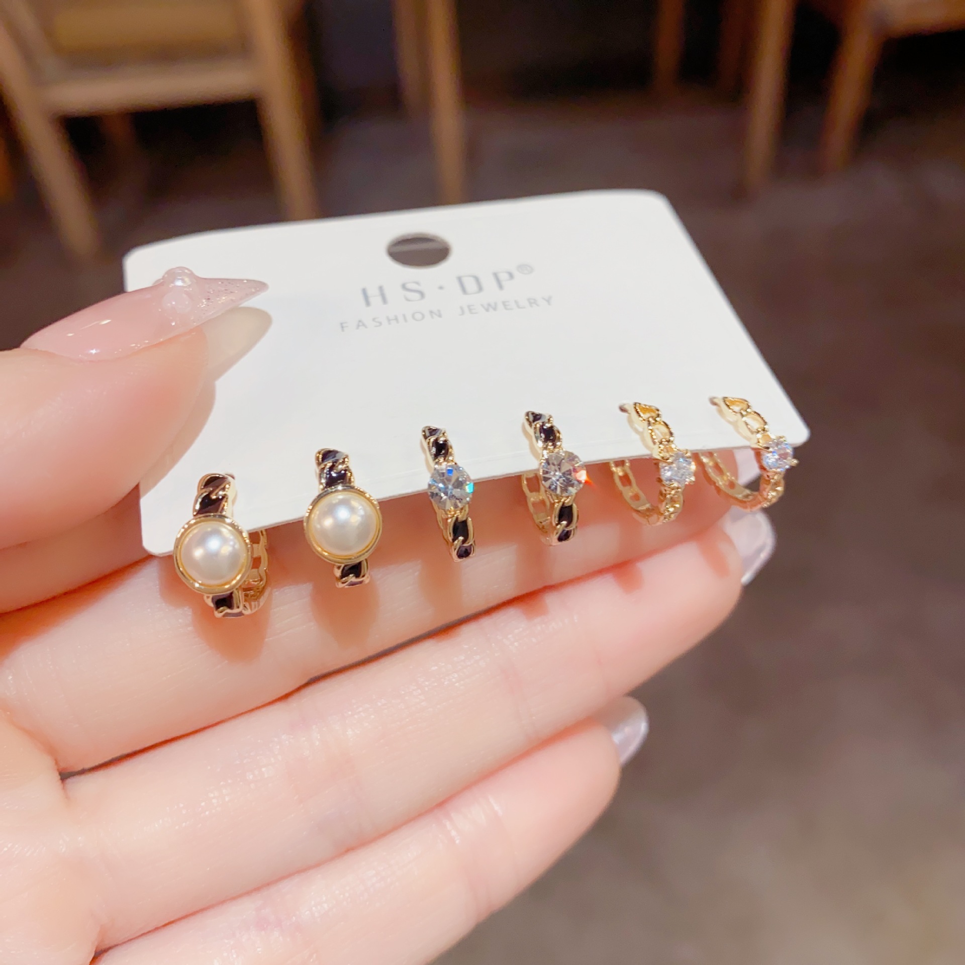 韩式ins森系时尚圈圈耳扣组合套装耳环百搭气质个性潮流网红耳饰详情7