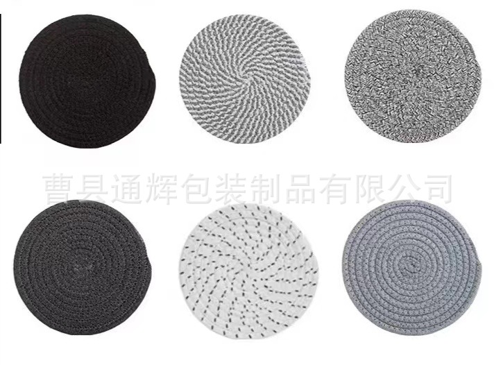 碗垫隔热餐垫圆形麻编织杯垫隔热盘垫装饰道具垫子家用防烫锅垫详情17