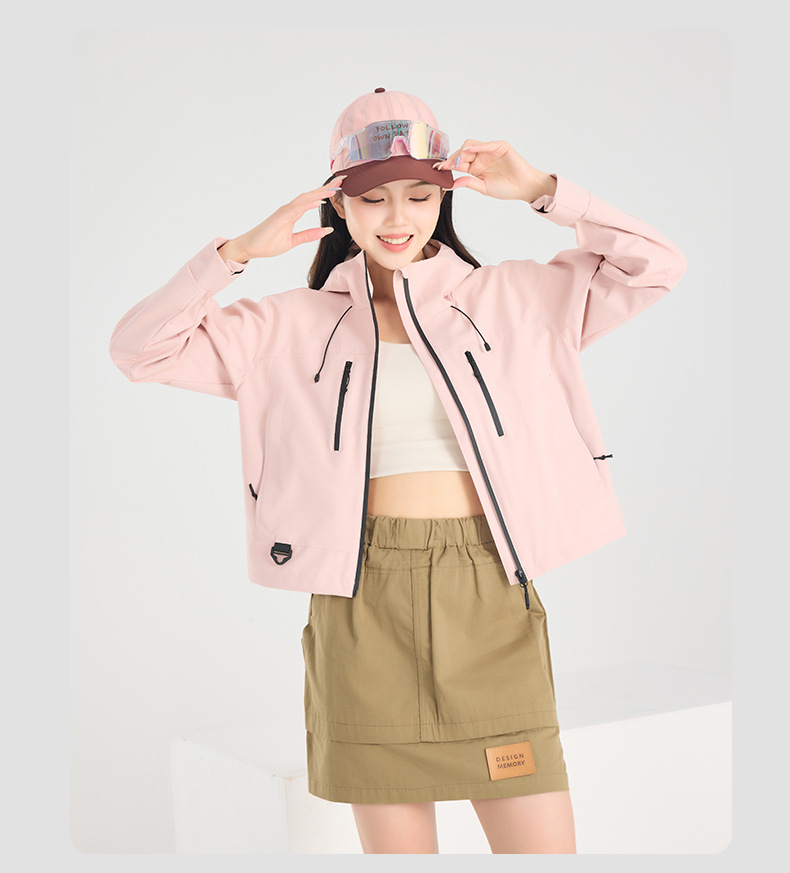 春季短款外套女士新款超好看连帽休闲夹克户外登山防风上衣2025潮详情13