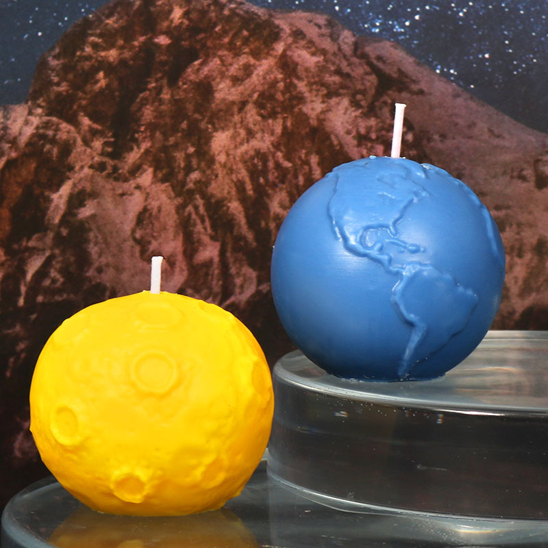 diy滴胶模具月球地球蜡烛硅胶模具星球香薰蜡烛厂家现货批发详情17