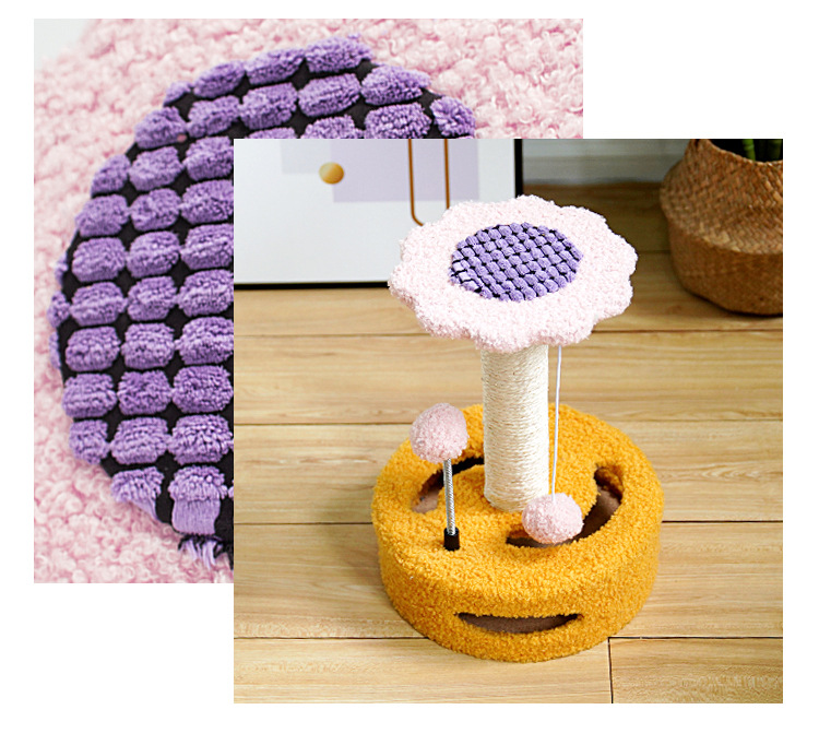 Cat climbing frames, small cat toys, cat scratch boards, cat jumping platforms, creative sunflower and sisal cat scratch posts, wholesale of cat supplies pic 10