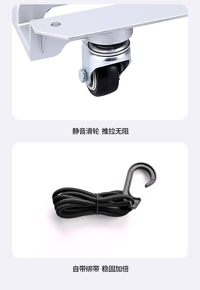 小推车折叠轻便快递拖车搬运平板车便携拉杆行李车家用购物手拉车详情13