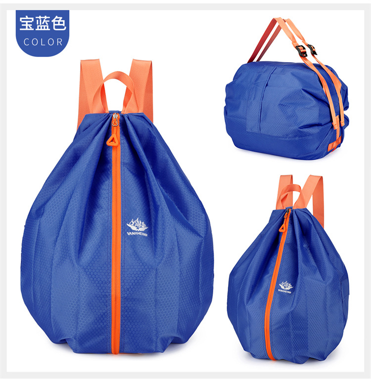 Yitu Warner Heim backpack, foldable portable storage bag, large capacity basketball bag, drawstring bag, drawstring backpack pic 31