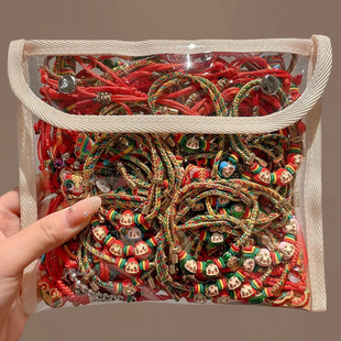 罐装高弹力皮筋2023年新款扎高马尾头绳简约发绳不伤发头饰发圈女详情2