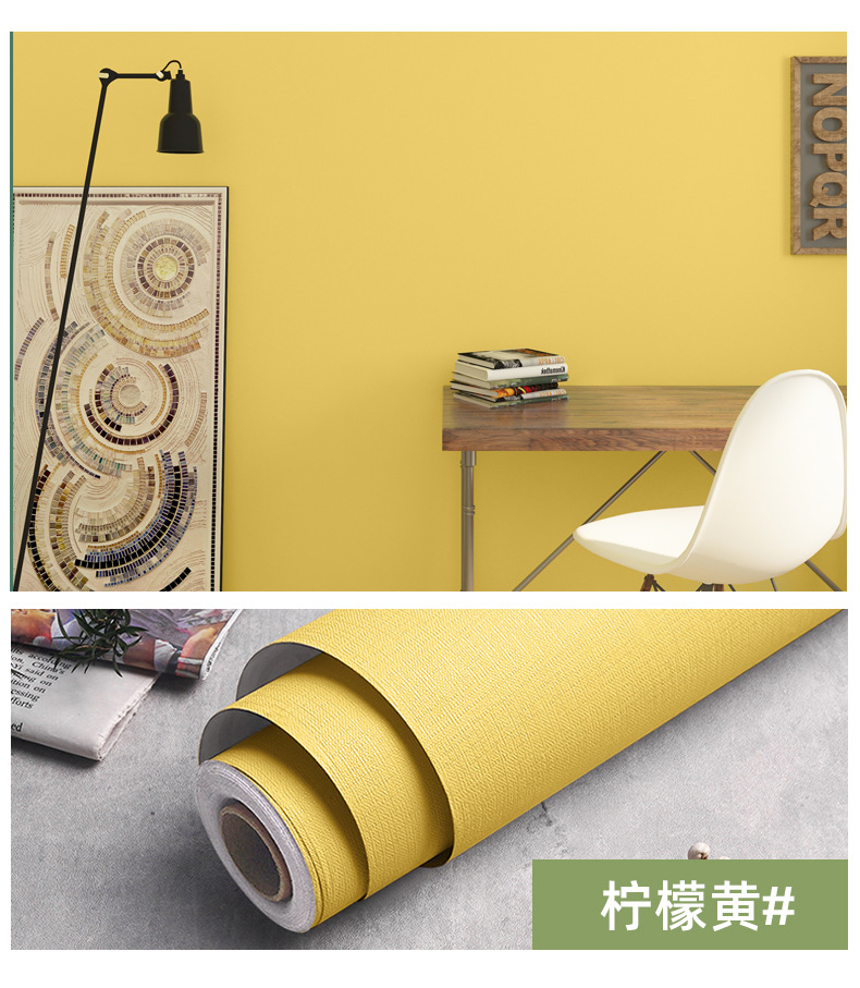 墙纸自粘防水防潮装饰温馨卧室客厅背景墙贴房间壁纸宿舍翻新贴纸详情24