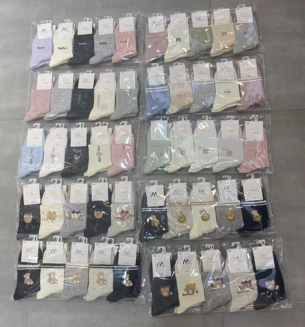 男士运动袜秋冬新款中筒五色商务休闲袜东北辽源棉袜现货批发地摊详情2