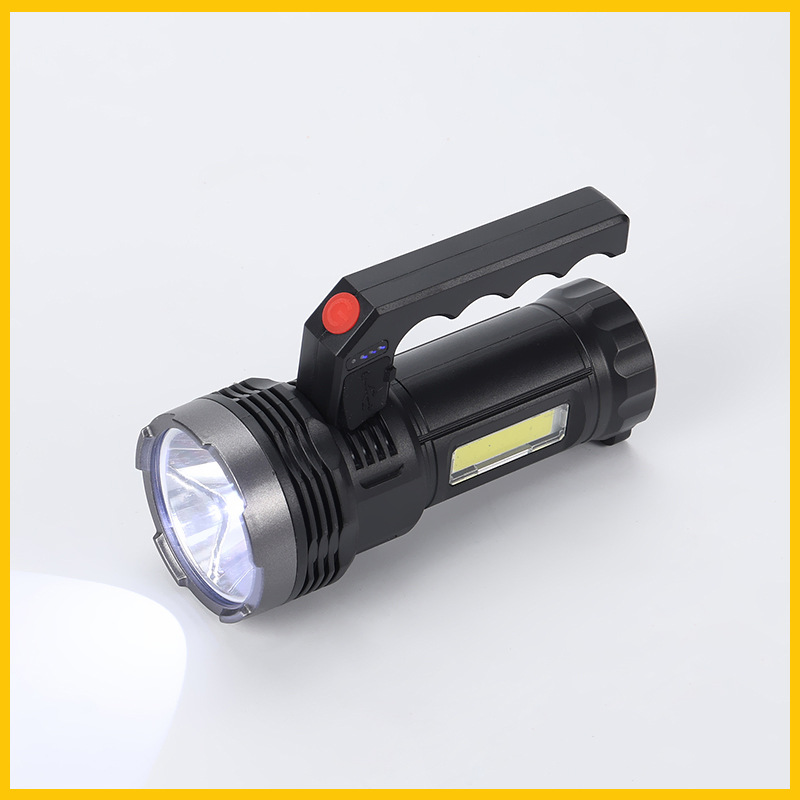 Outdoor focused USB charging flashlight, long-range charging handheld lamp, portable high-power hand-held searchlight 899 flashlight pic 2