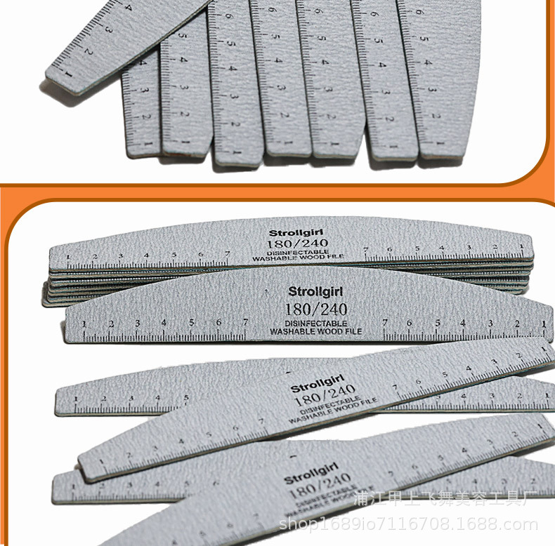 美甲师卸甲专用超耐磨灰砂木片挫美甲搓条指甲锉专业修型打磨条详情10