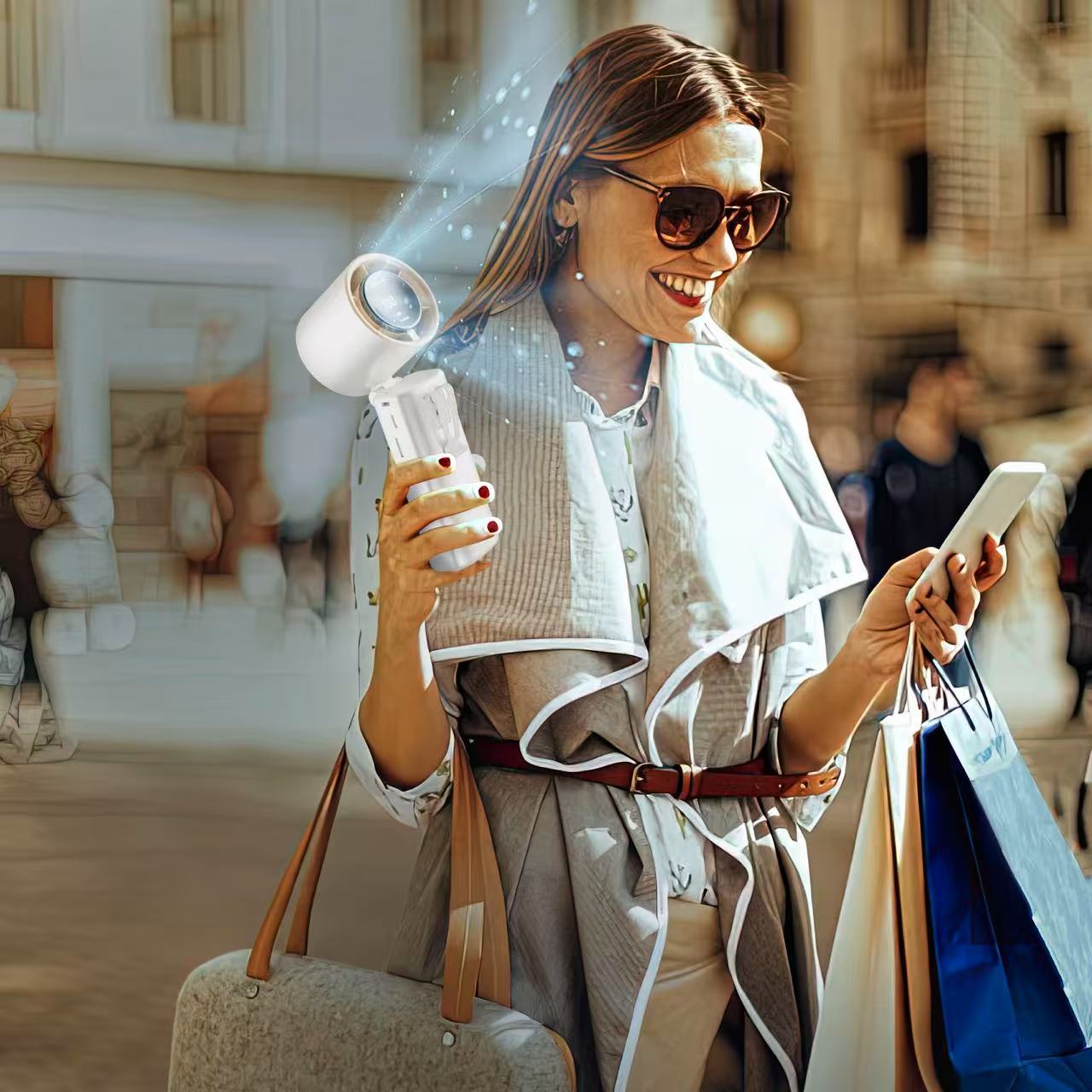 新款热销迷你便携式高速手持挂腰桌面夹子风扇跨境亚马逊电商私模详情10