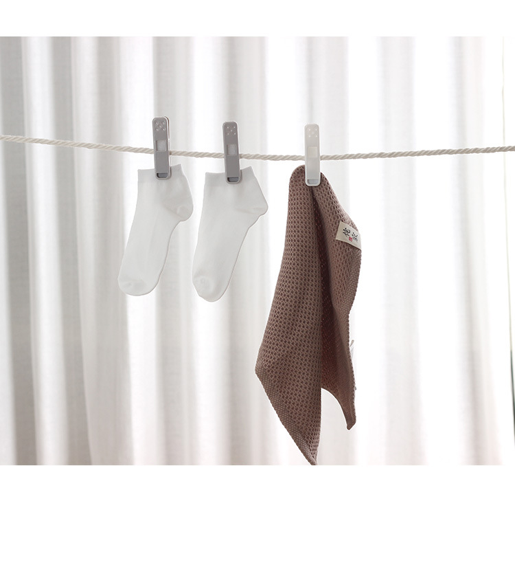 爱优汇衣服晾晒夹晾服装晒袜子衣夹塑料夹晾衣夹无痕夹家用固定详情11