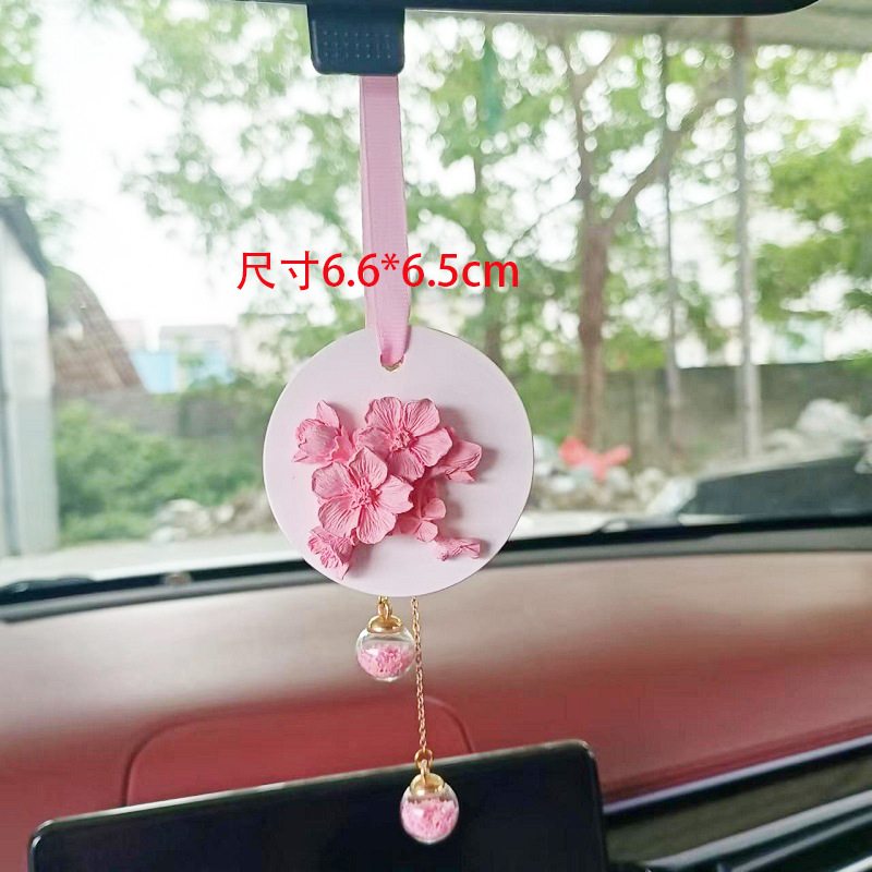 汽车车裁后视镜挂香片饰衣柜扩香石双色挂件天鹅出风口摆饰涂装详情2