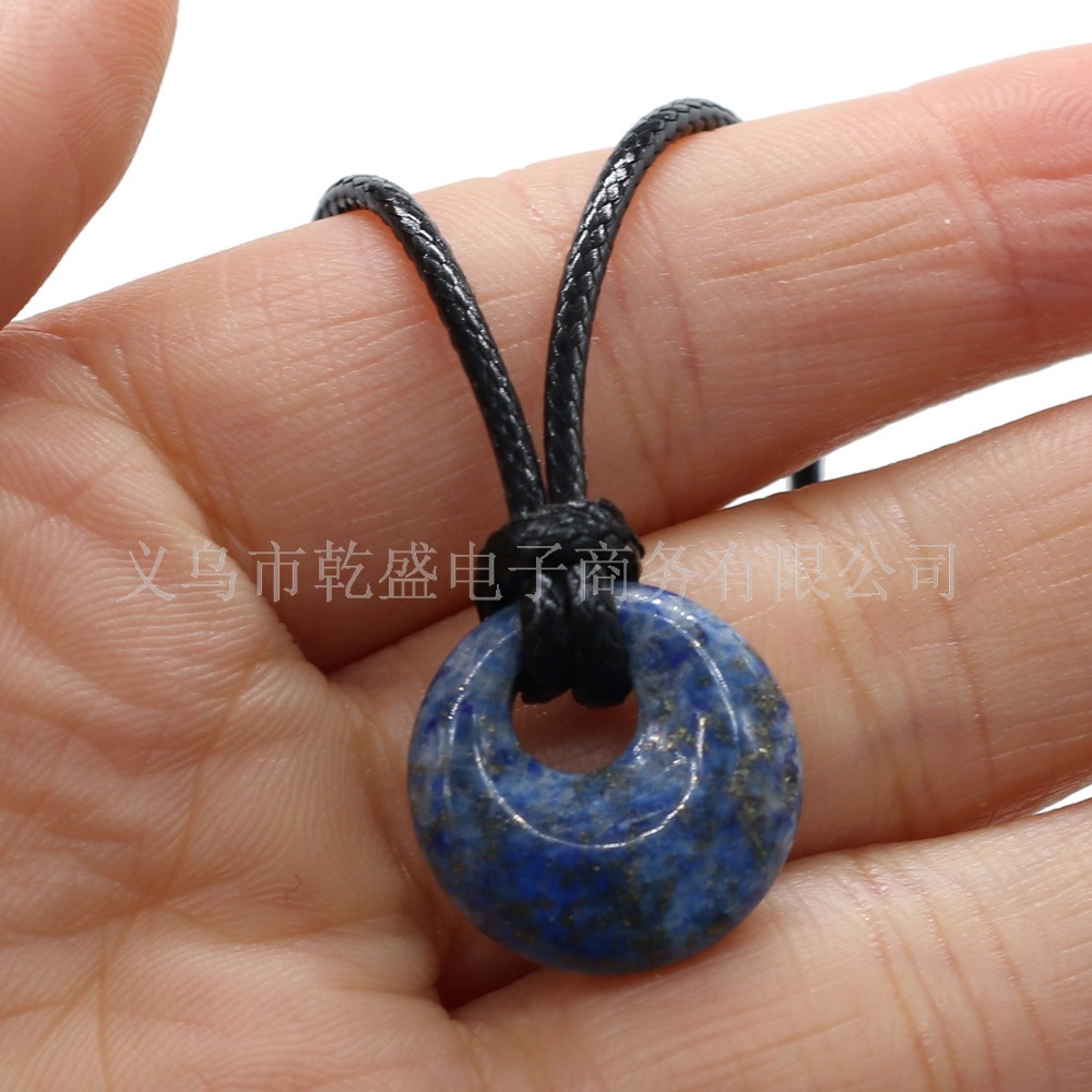 Exquisite natural stone semi-precious stone beads, large-hole beads, DIY jewelry accessories, handcrafted necklaces, wholesale pic 5