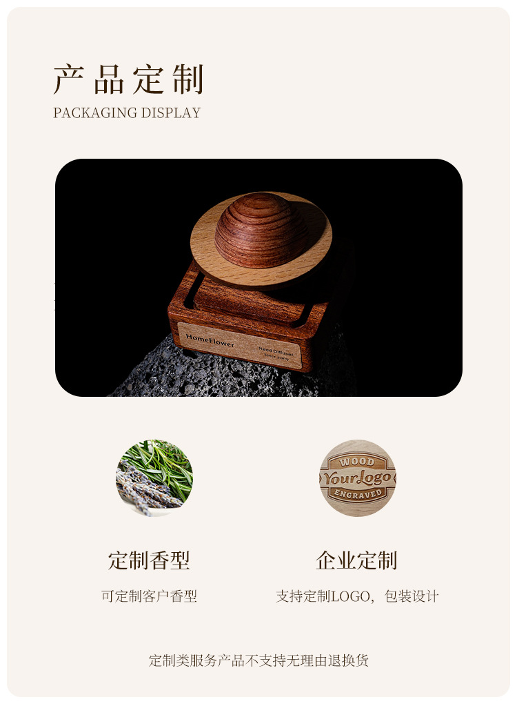 Mars Magnetic Diffusion Wood aromatherapy diffuser ornament, pure solid wood exquisite desktop, car aromatherapy plant essential oil pic 8