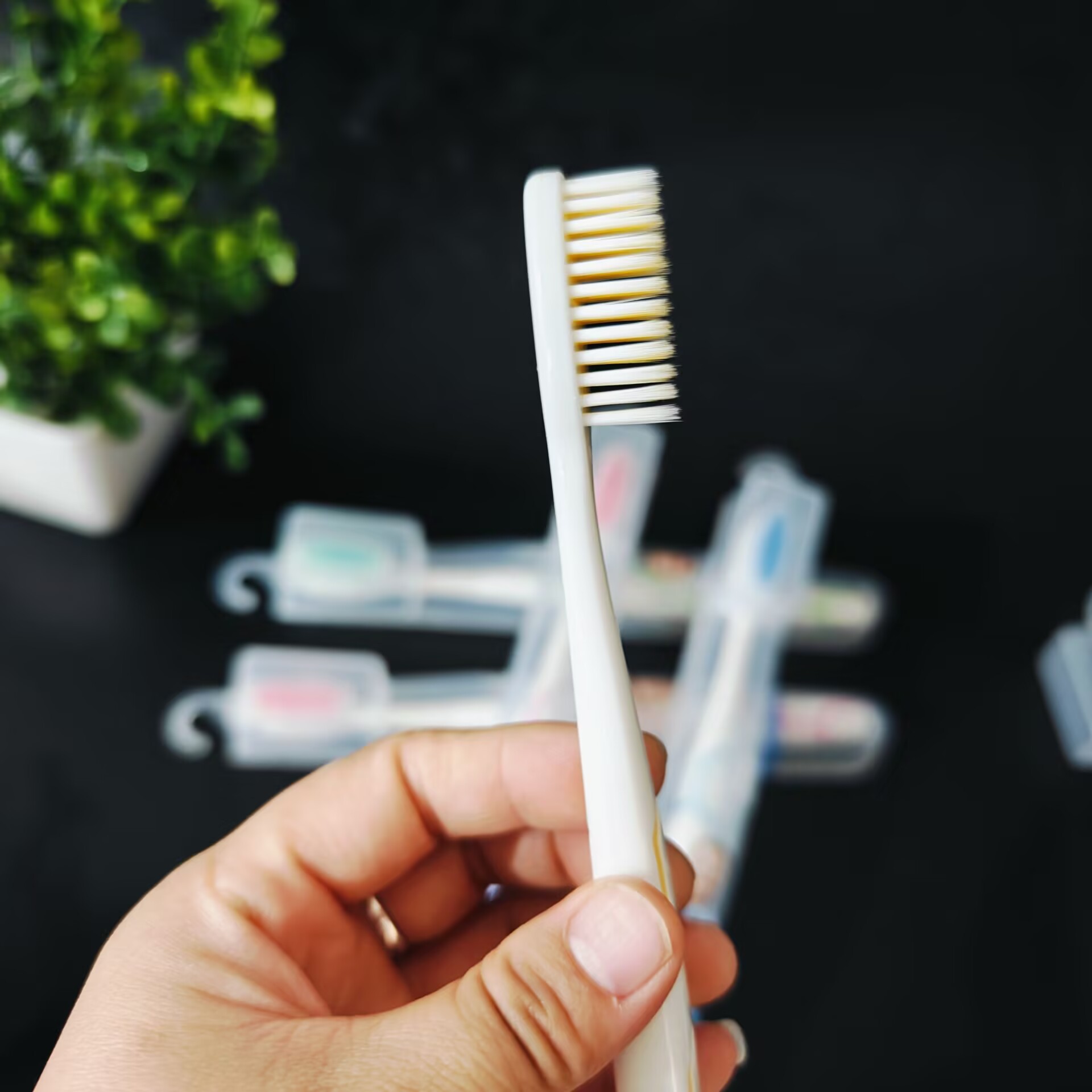【 Zone 2-10 】121 toothbrushes: 20 yuan per box, 240 yuan per case. 121 toothbrushes, individually packaged in boxes, travel portable toothbrushes, suitable for both men and women, color toothbrushes, wholesale at 2 yuan pic 1