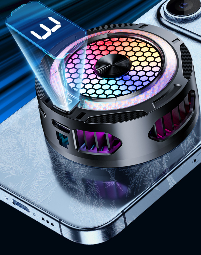 手机散热器降温神器半导体制冷超静音打游戏三档磁吸电竞直播专用详情9