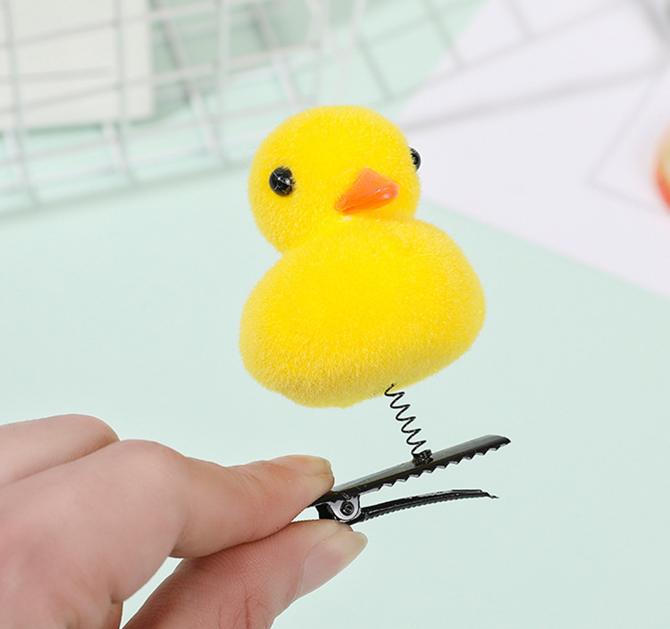 小黄鸭发夹批发儿童卖萌头饰创意新奇小发卡小学生奖品外贸礼物详情12